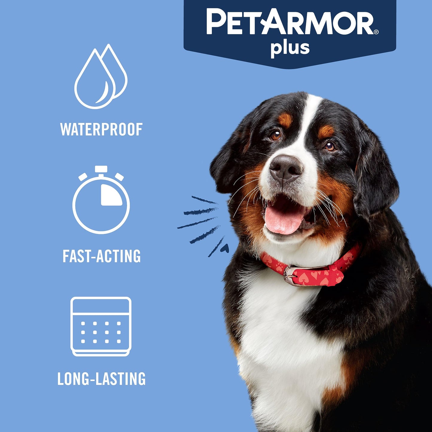 PetArmor Plus Flea and Tick Prevention for Dogs, Dog Flea and Tick Treatment, 1 Dose, Waterproof Topical, Fast Acting, X-Large Dogs (89-132 lbs)