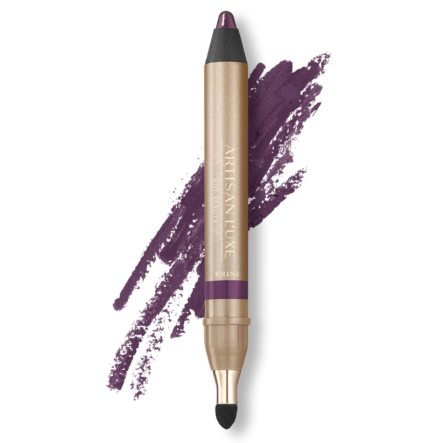 Artisan L'uxe Beauty Velvet Jumbo Eyeliner Pencil - Smokey Eyes in 3 Minutes - Water-Proof, Smudge-Proof, Long-Lasting - Age-Defying Essential Oils - Entice (Shade: Violet)