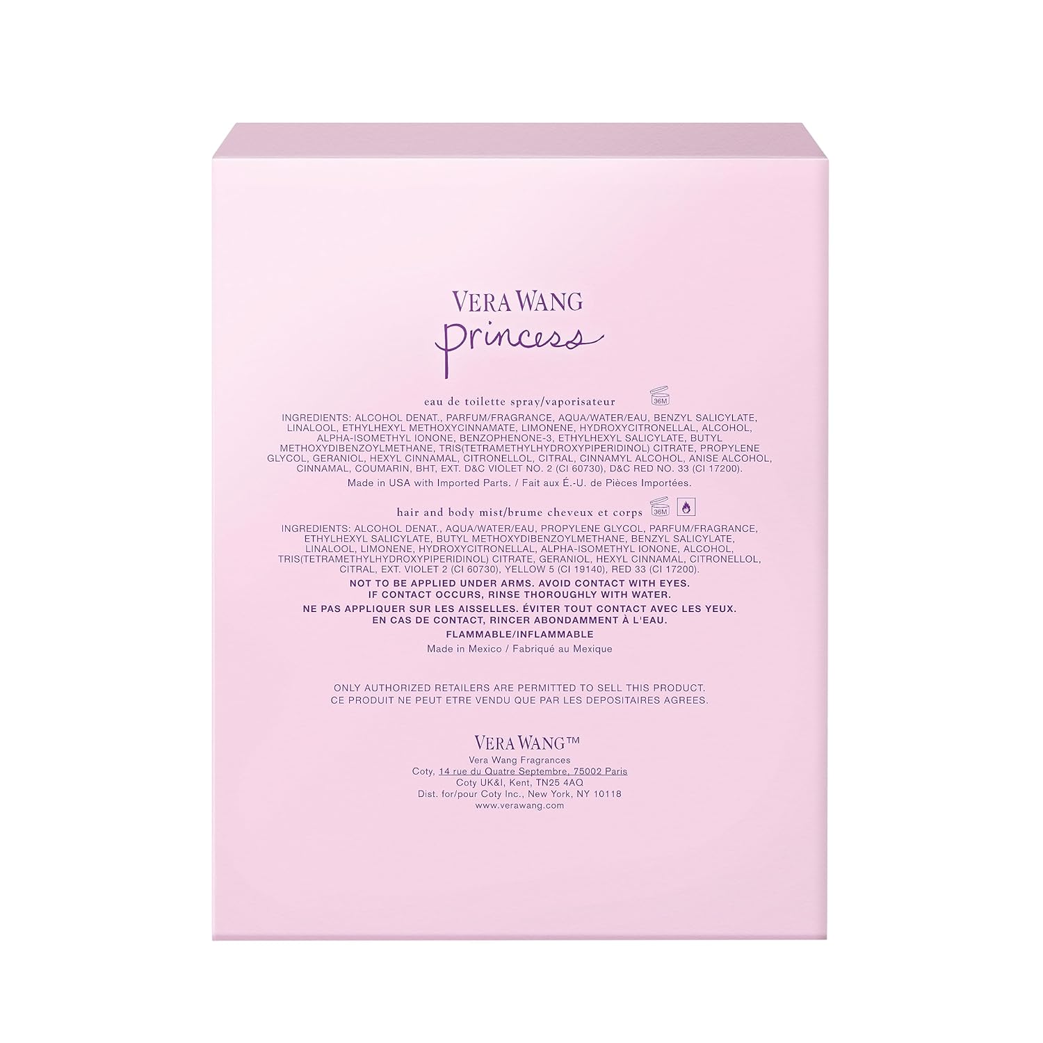 Vera Wang Princess Hair and Body Mist, 8.4 fl Oz