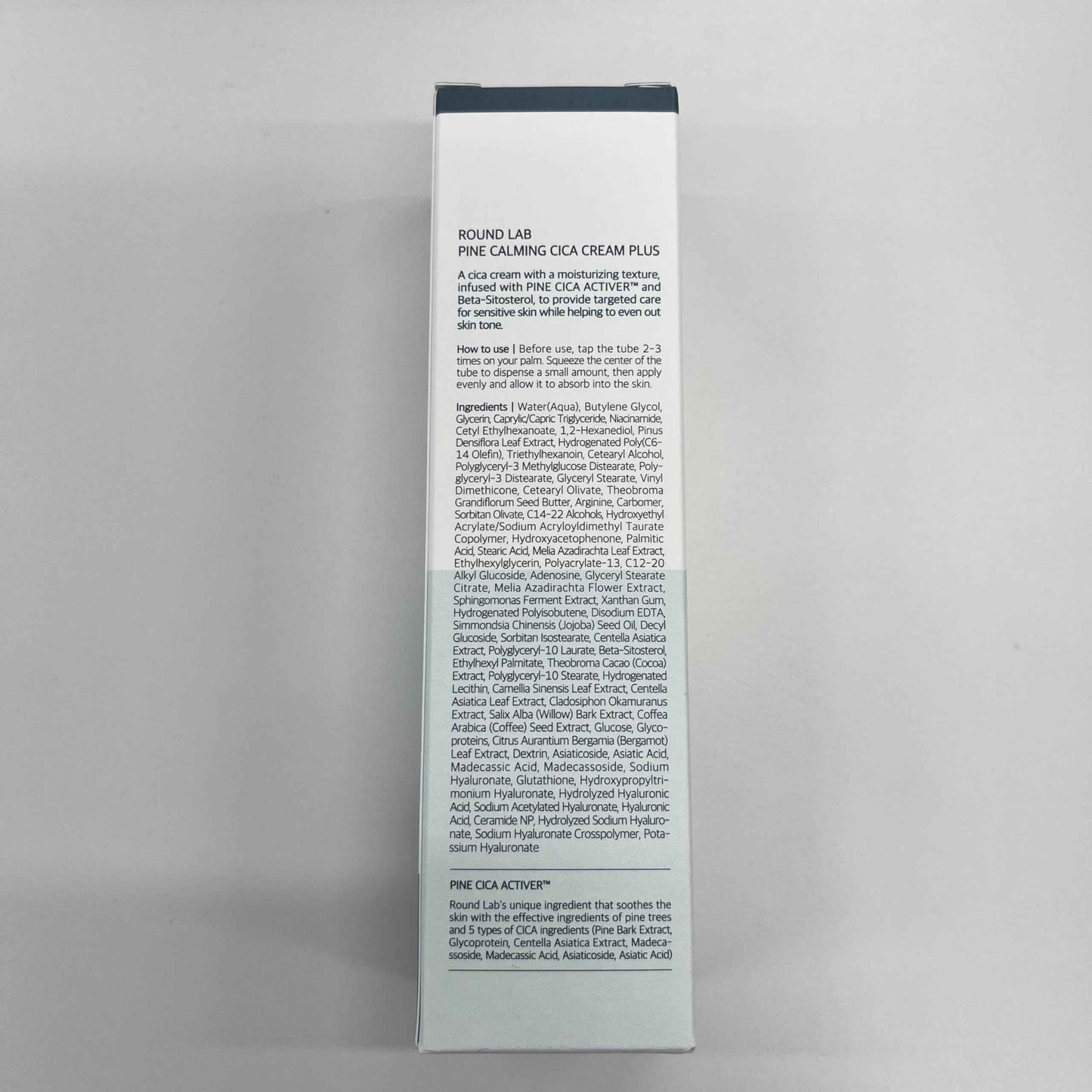 ROUND LAB Pine Cica Calming Cream Plus 60ml – Dual-Texture Soothing Cream for Blemish Care, Acne-Prone Skin Safe, Sebum & Oil Control, Intensive Calming, Strengthens Skin Barrier, Clear & Calm Finish