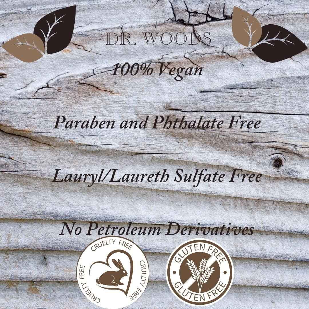 Dr. Woods Raw Moisturizing Black Unscented Soap with Organic Shea Butter, 32 Ounce