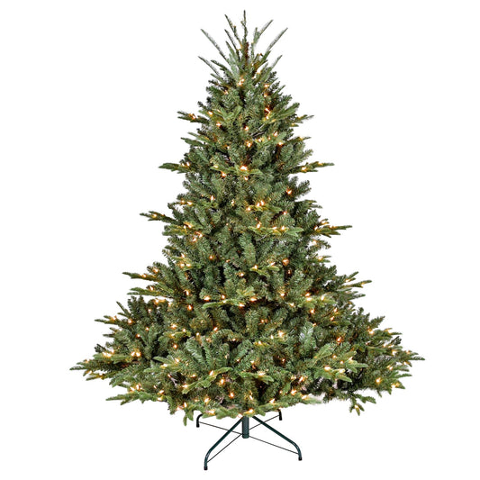 Pre-Lit Premium Spruce Fake Xmas Tree with 200 Lights, Leheyhey 4FT Artificial Christmas Tree with 674 PE&PVC Mixed Branch Tips, Metal Stand and Hinged Branches