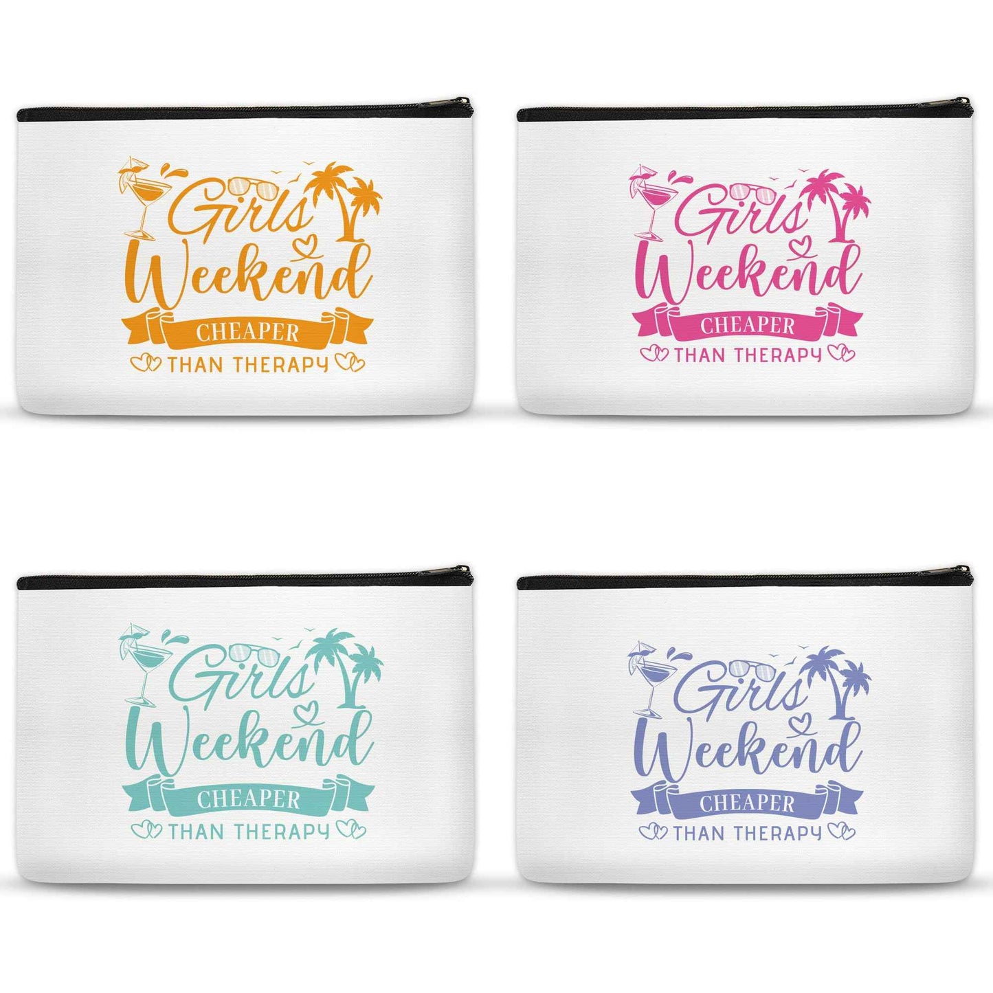 SEAOYOZO Girls Weekend Gifts Makeup Bags for Women Girls Trip Gifts Cosmetic Bag Travel Toiletry Bag Zipper Pouch Friendship Bachelorette Party Favors Birthday Christmas