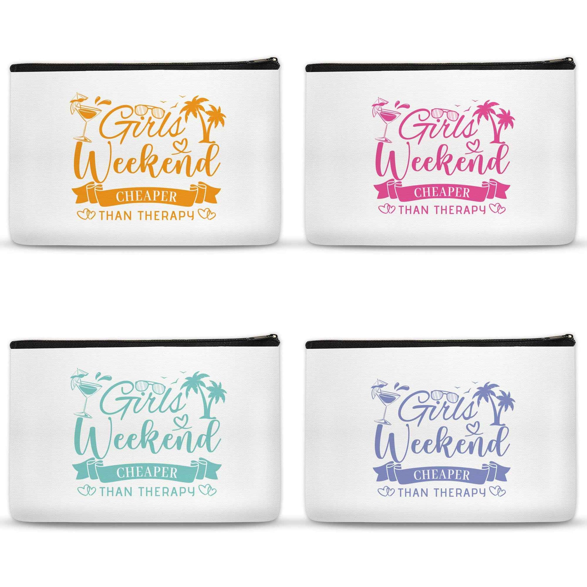 SEAOYOZO Girls Weekend Gifts Makeup Bags for Women Girls Trip Gifts Cosmetic Bag Travel Toiletry Bag Zipper Pouch Friendship Bachelorette Party Favors Birthday Christmas