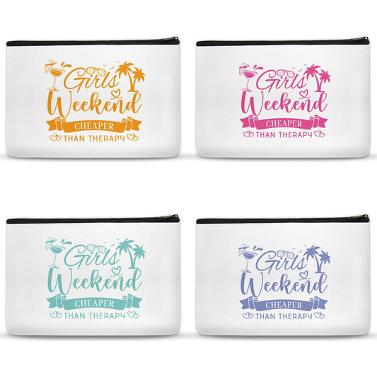 SEAOYOZO Girls Weekend Gifts Makeup Bags for Women Girls Trip Gifts Cosmetic Bag Travel Toiletry Bag Zipper Pouch Friendship Bachelorette Party Favors Birthday Christmas