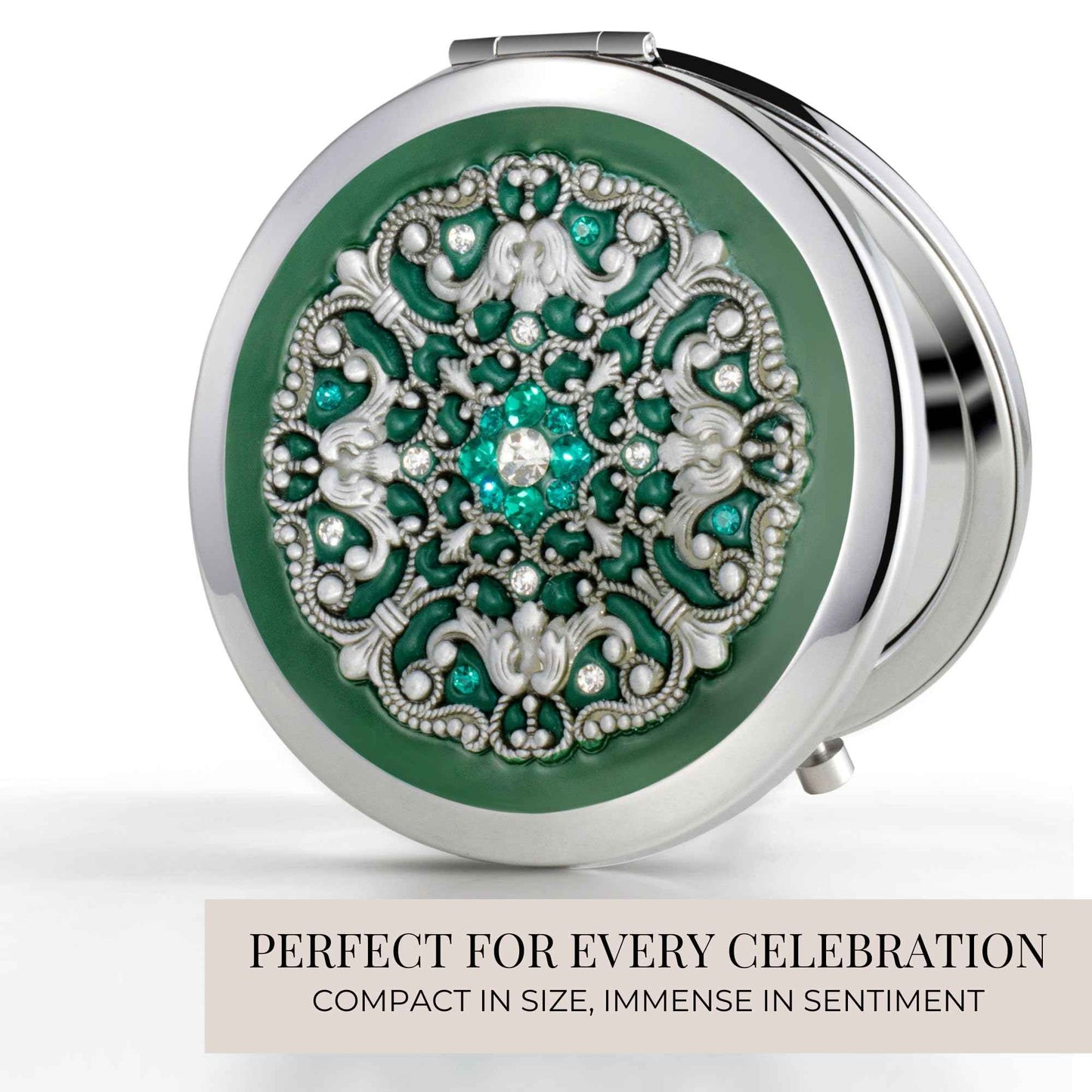 Elegant Compact Mirror for Purses - Valentines Gifts for Her - Gift for Mother of The Bride, Maid of Honor, Mother of The Groom, Daughter-in-Law, Sister-in-Law, Granddaughter