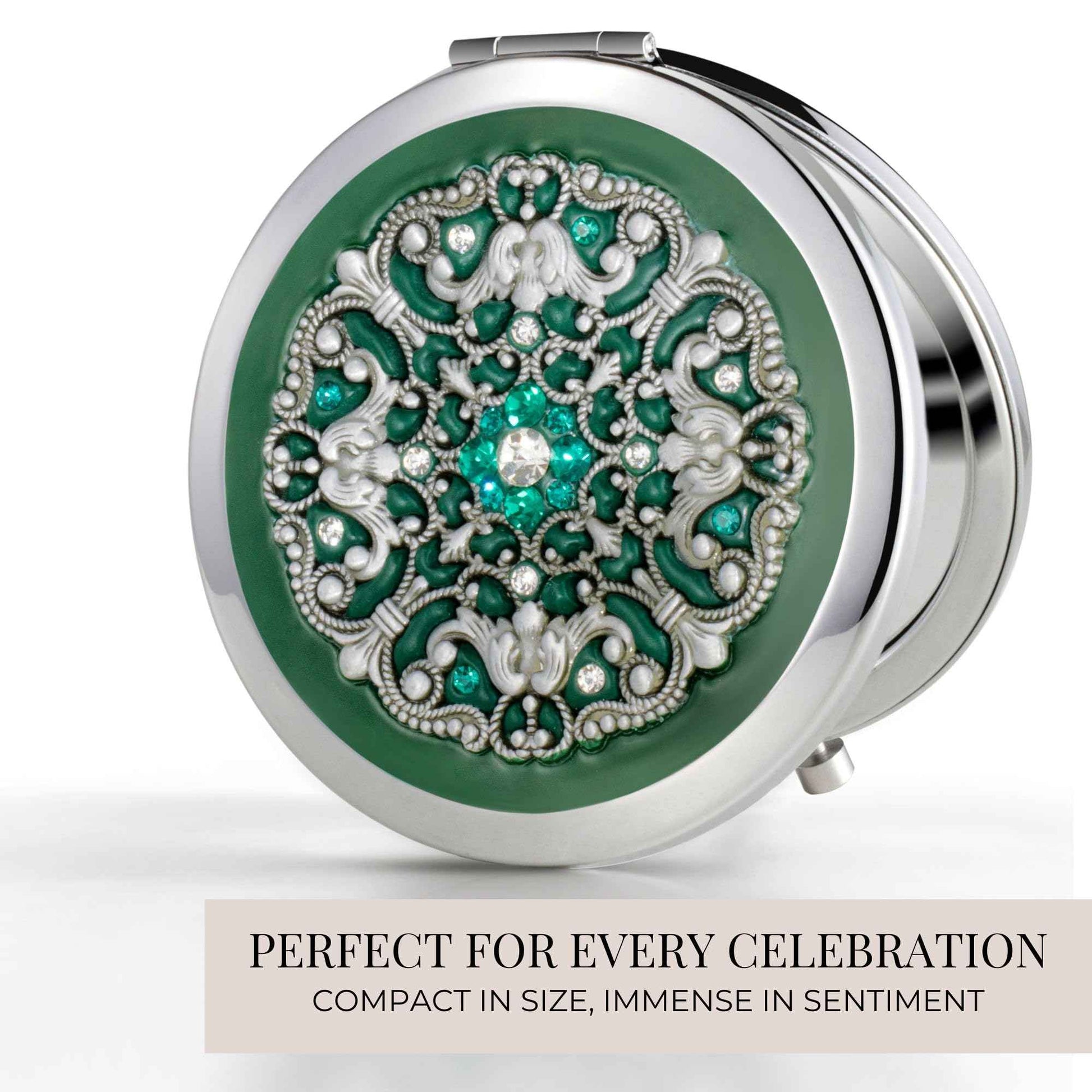 Elegant Compact Mirror for Purses - Valentines Gifts for Her - Gift for Mother of The Bride, Maid of Honor, Mother of The Groom, Daughter-in-Law, Sister-in-Law, Granddaughter