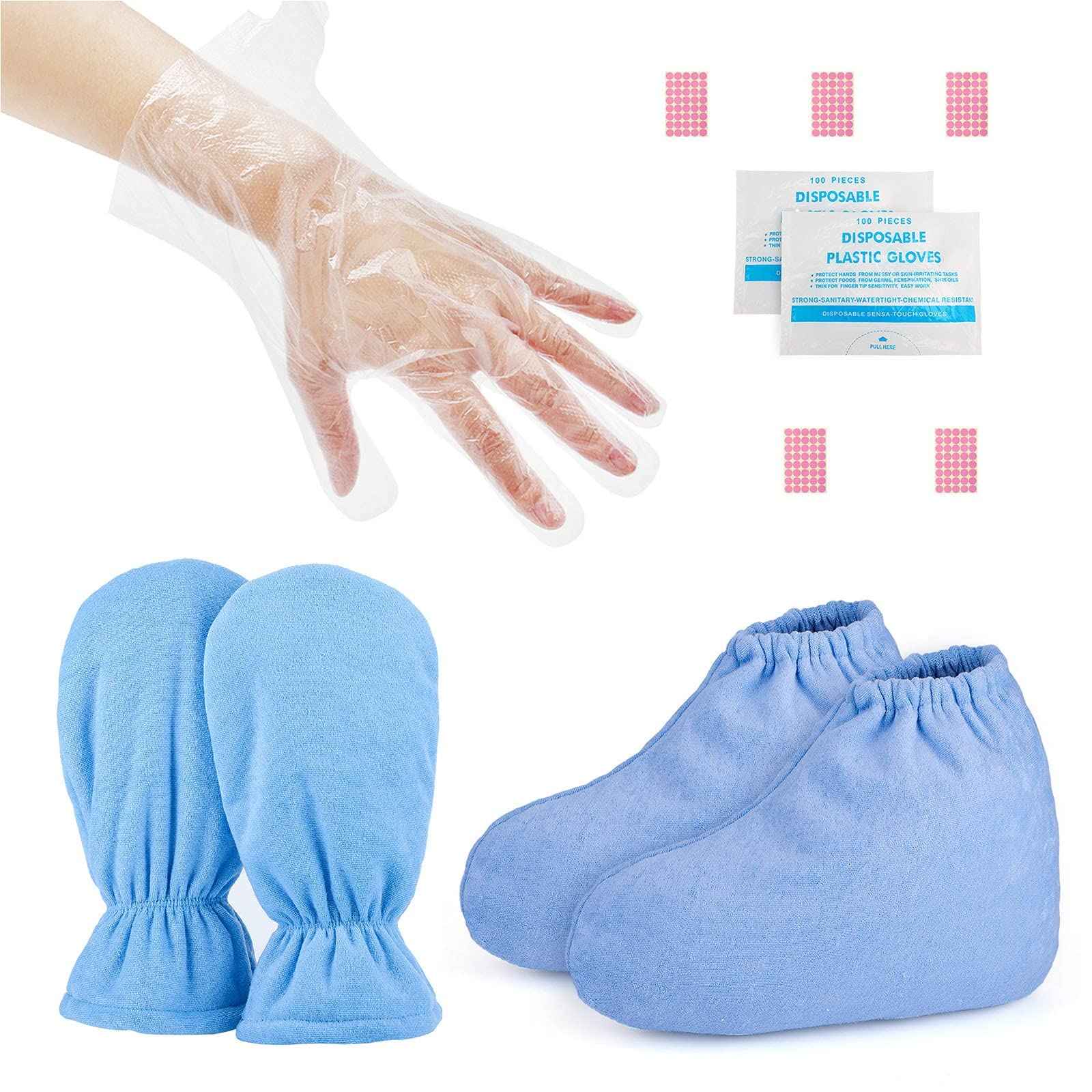 200pcs Paraffin Bath Liners for Hand & Paraffin Wax Mitts for Hand and Feet, Segbeauty Plastic Thermal Mitten Bags, Heated Hand SPA Mittens, Glove Mitt Liner Covers for Wax Warmer