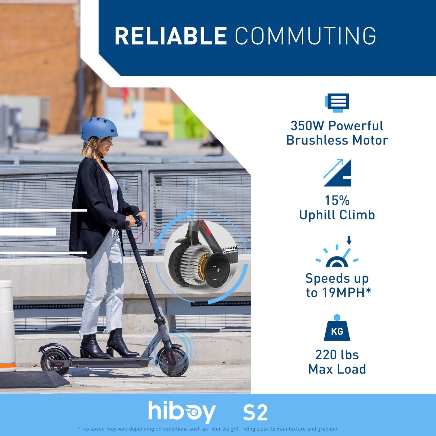 Hiboy S2 Electric Scooter with Seat - 8.5" Solid Tires - Up to 17 Miles & 19 MPH Folding Commuting Scooter for Adults with Double Braking System, Rear Suspension and App