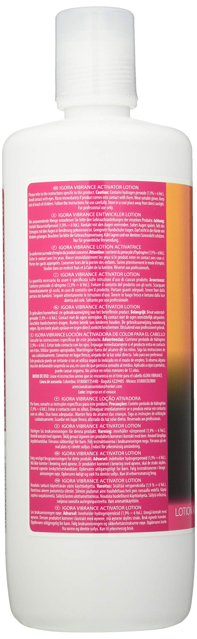 Schwarzkopf Igora Royal Vibrance Activating Lotion 1.9% (6 Volume) 1 Liter