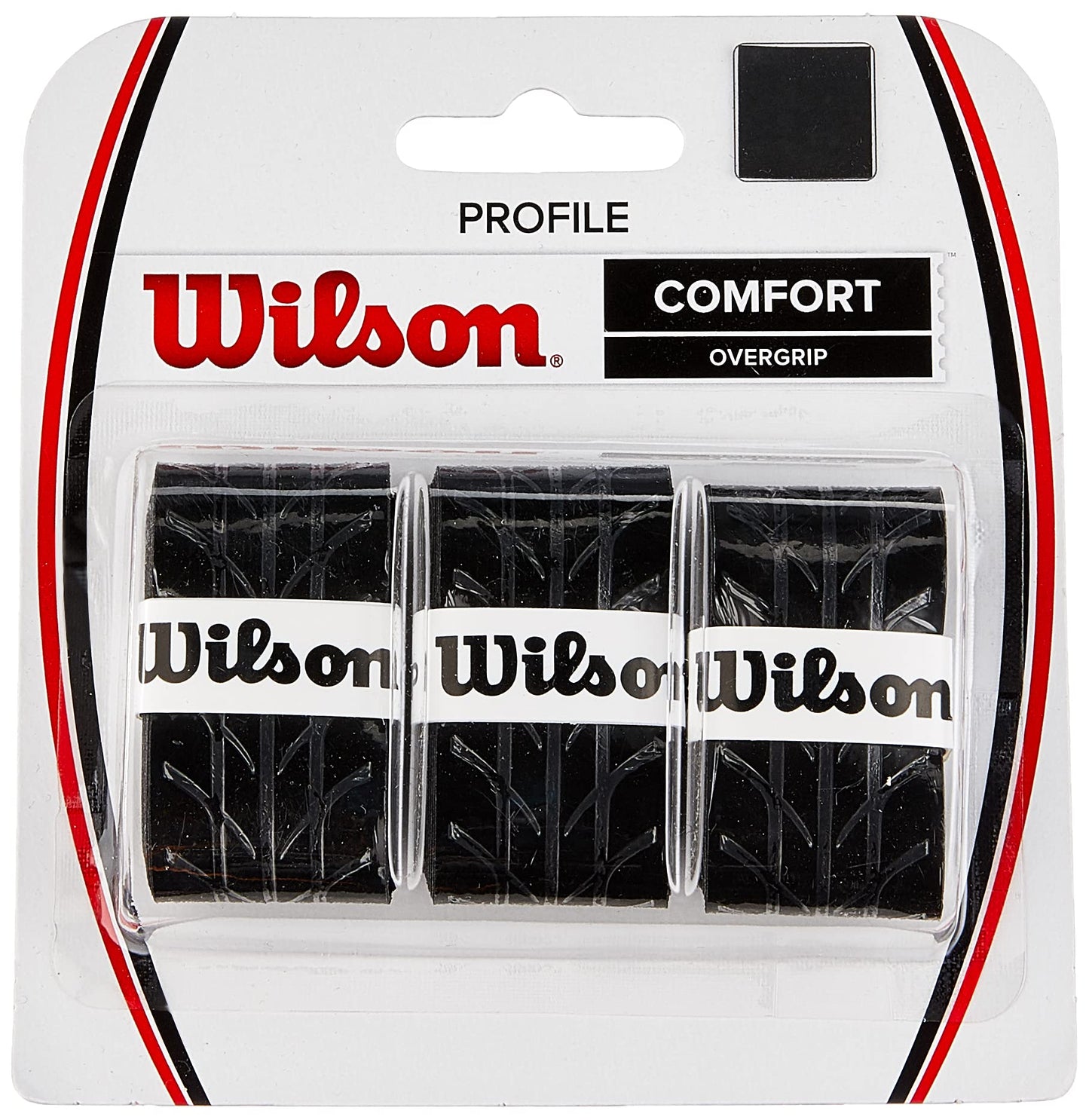 WILSON Sporting Goods Profile Tennis Racquet Over Grip, Black (WRZ4025BK)