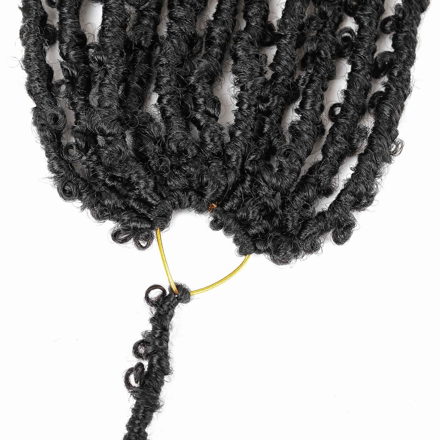 Butterfly Locs Goddess Locs Curly Ends 24 Inch Distressed Faux Locs Synthetic Crochet Hair For Black Women Hair Extensions (24 Inch, 6packs,1#)