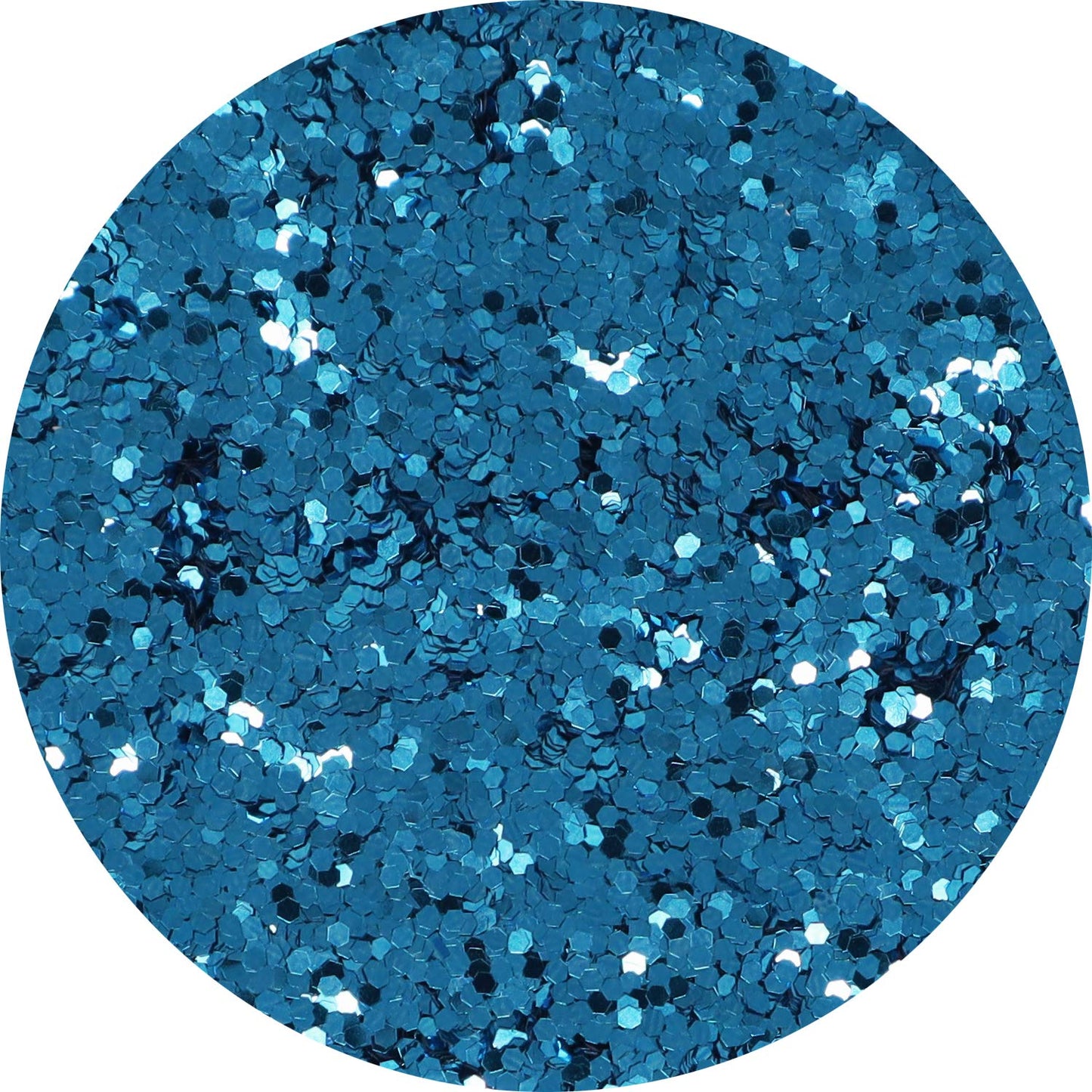 Hemway Craft Glitter 100g / 3.5oz Glitter Flakes for Arts Crafts Tumblers Resin Epoxy Scrapbook Glass Schools Paper Halloween Decorations - Super Chunky (1/8" 0.125" 3mm) - Ocean Blue