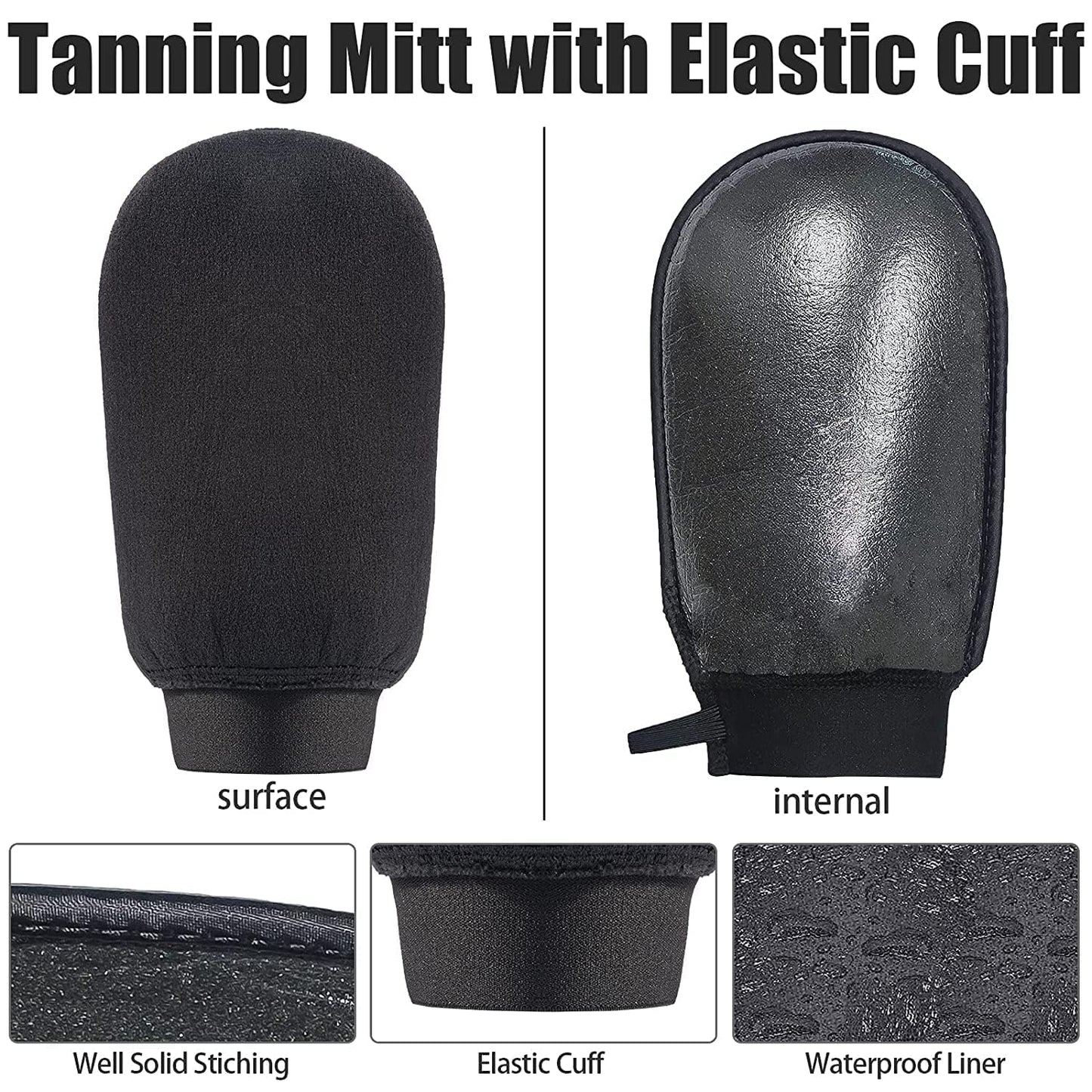 Tanning Mitts Self Tanner Mitt Applicator Kit, Self Tanning Mitt And Back Applicator Tanning Glove For Self Tan Mitt Applicator Self Tanning Mitt Applicator Sunless Tanning Mitt Self Tan Glove Tan Mit