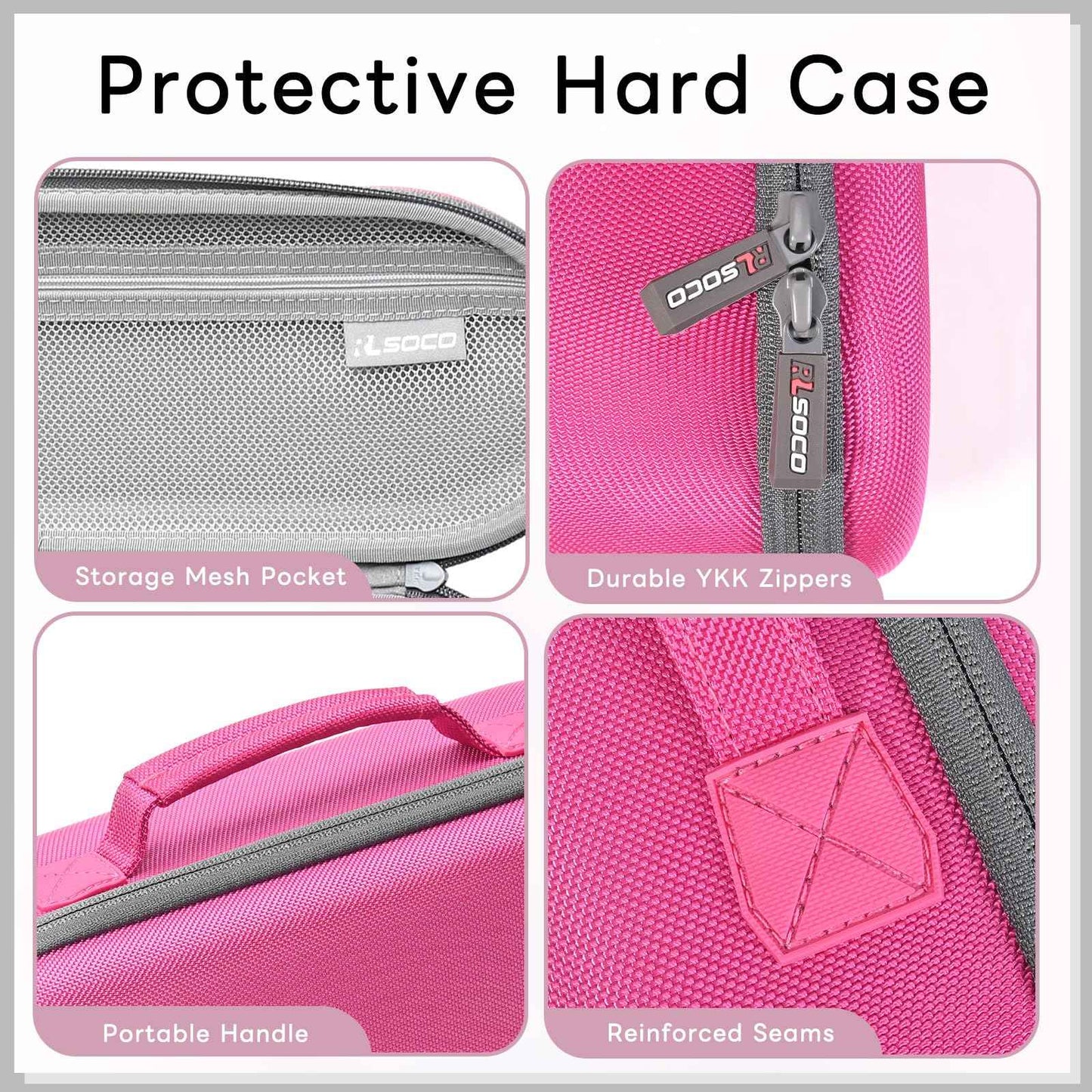 RLSOCO Travel Case for Dyson Supersonic/Supersonic Nural Hair Dryer & Dyson Airwrap, Storage Hair Dryer/Airwrap Only for easy travelling - Pink