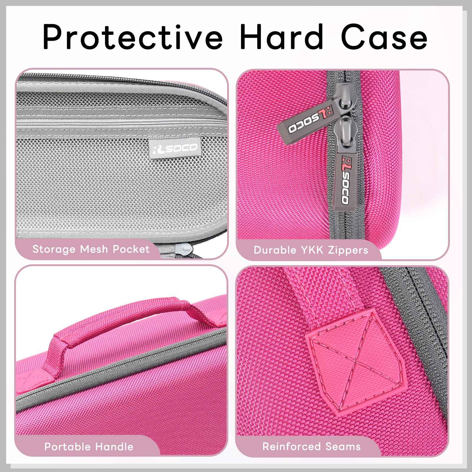 RLSOCO Travel Case for Dyson Supersonic/Supersonic Nural Hair Dryer & Dyson Airwrap, Storage Hair Dryer/Airwrap Only for easy travelling - Pink