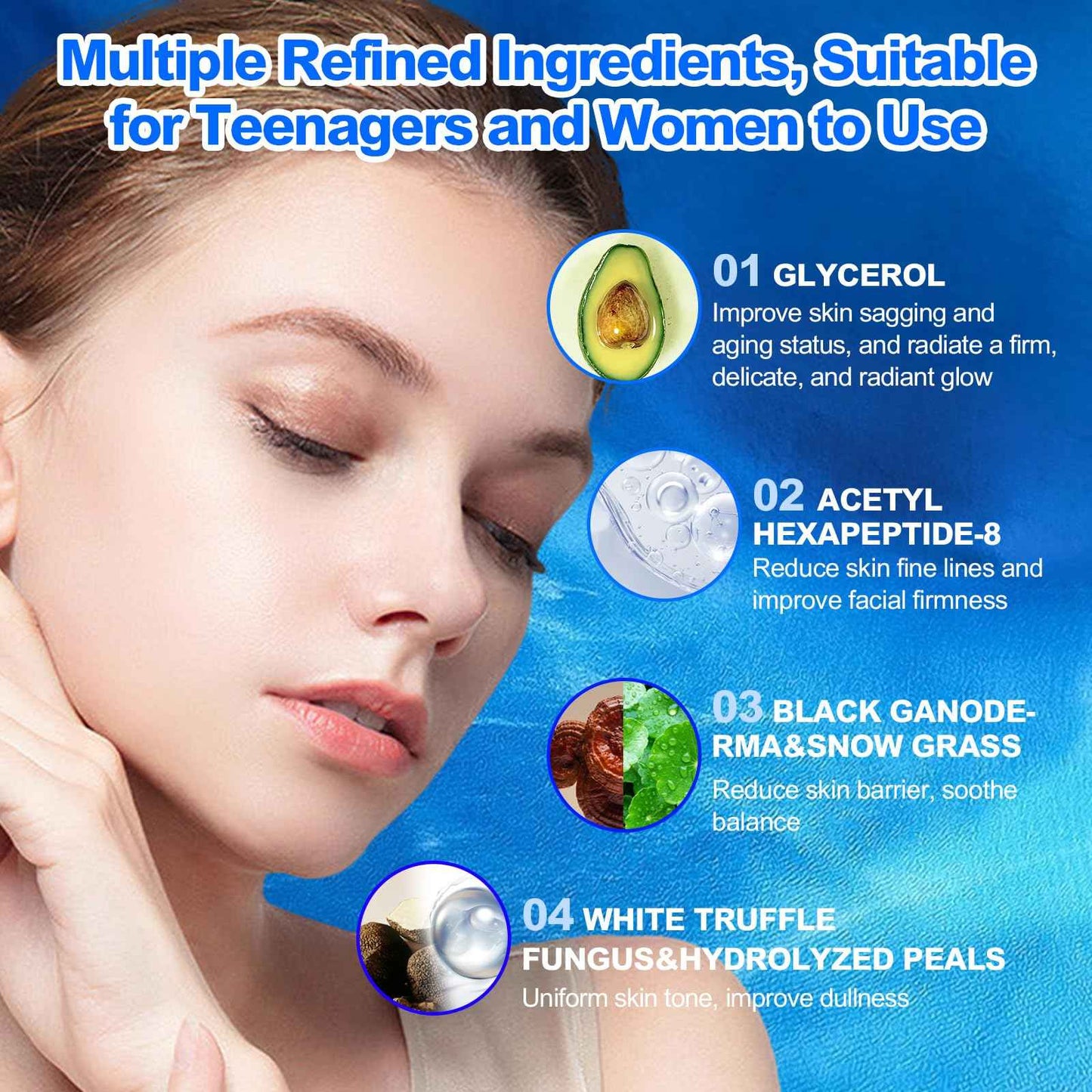 O'KADY Skin Care Set Rejuvenating Beauty Luxury 8-Piece Set Skin Care SetSkincare Gifts For Teenage Girls,Facial kit,Pamper Sets For Women Gifts,Skin Care Sets for Valentine's Day