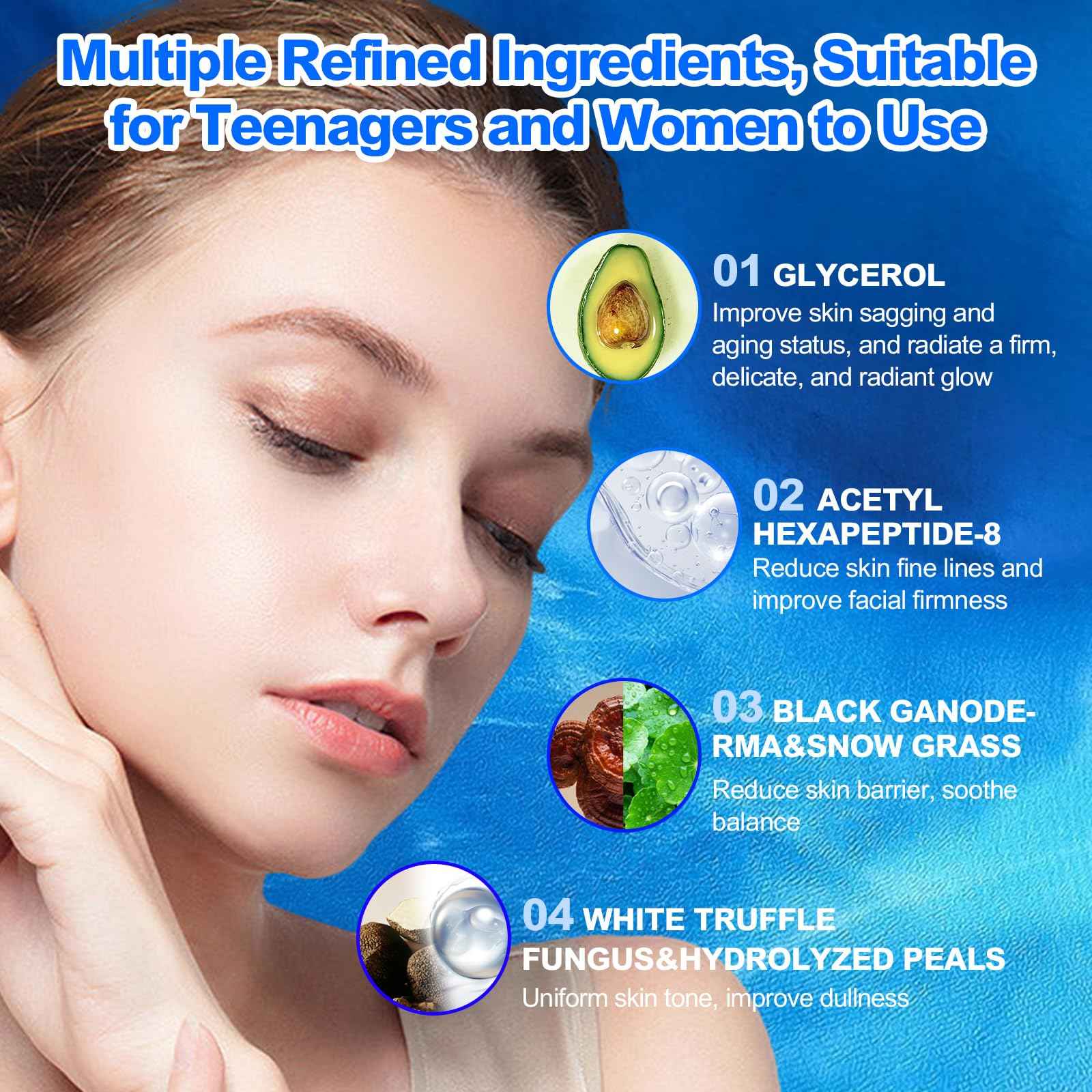 O'KADY Skin Care Set Rejuvenating Beauty Luxury 8-Piece Set Skin Care SetSkincare Gifts For Teenage Girls,Facial kit,Pamper Sets For Women Gifts,Skin Care Sets for Valentine's Day