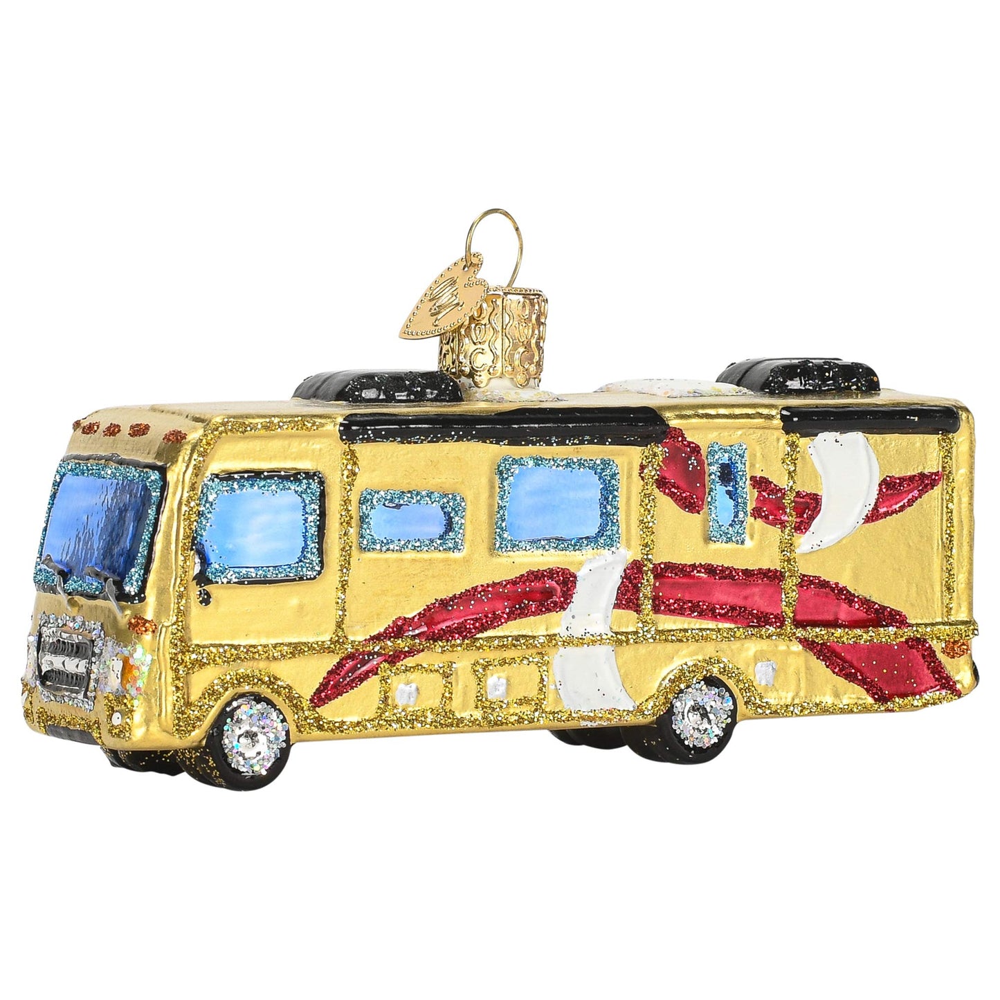 Old World Christmas Ornaments Class A Motorhome Glass Blown Ornaments for Christmas Tree