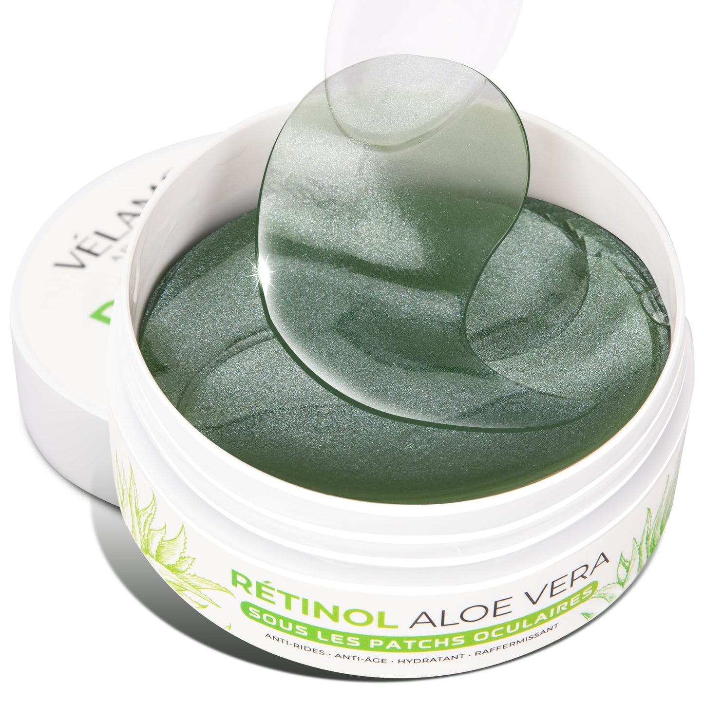 VELAMO ADVANCED Under Eye Patches: Aloe Vera Under Eye Mask for Dark Circles - Retinol Eye Patches for Wrinkles and Puffiness - Under Eye Bags Dark Circles Treatment for Women and Men 60 Pcs