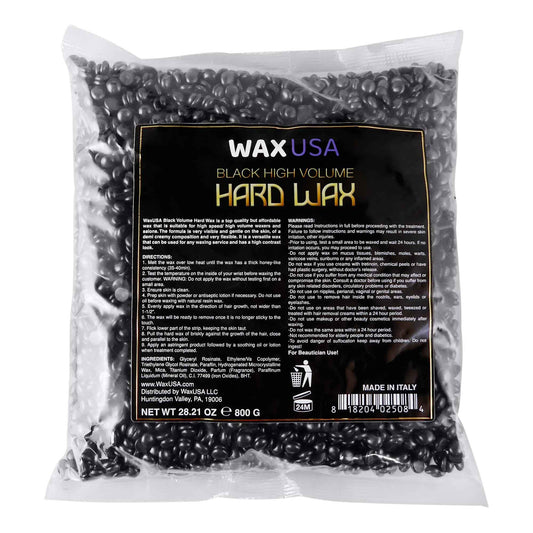 WAXUSA Black High Volume Depilatory Hard Wax Beads 800 g | 1.76 lb