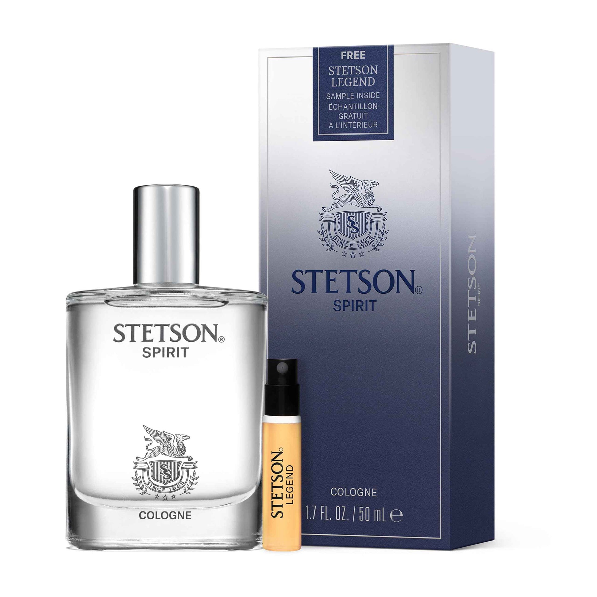 Stetson Spirit 1.7 oz Cologne w/ 1.5mL Legend Vial