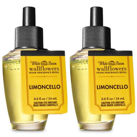 Bath and Body Works Limoncello WallFlower Fragrance Refill. 2 Pack 0.8 Oz