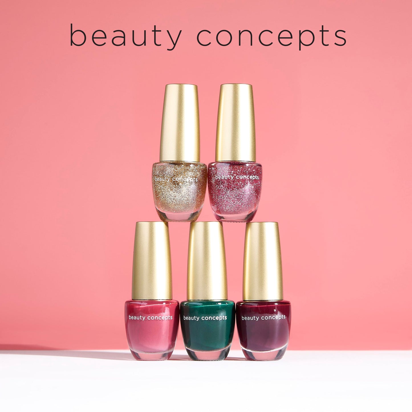 Beauty Concepts Radiant in Stripe: 5PC Nail Polish Collection - 0.24 Fl oz Each | Assorted Shades