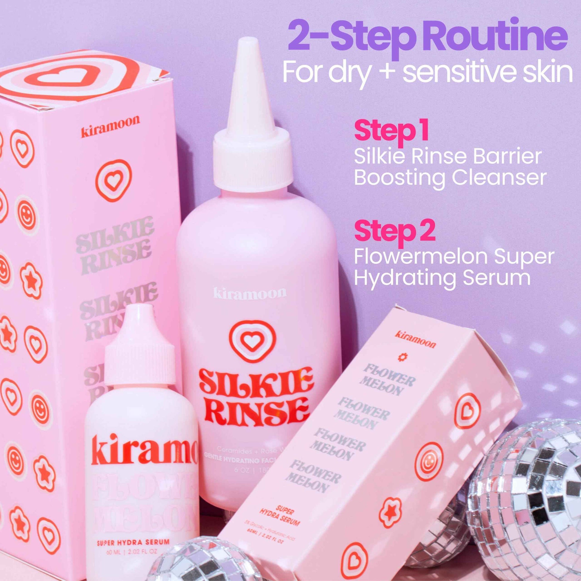 Kiramoon Face Wash Silkie Rinse Hydrating Gentle Face Cleanser for Dry or Sensitive Skin - Hydrating Makeup Remover & Face Wash w/Ceramides & Squalane