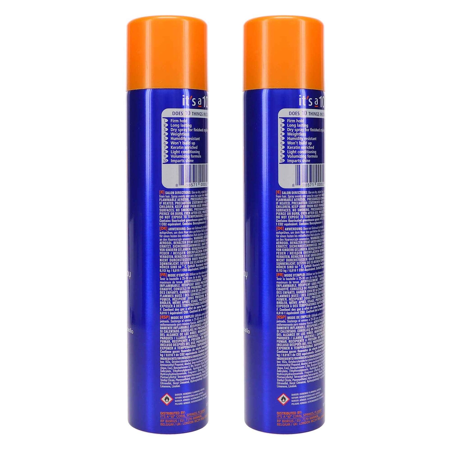 It's a 10 Miracle Super Hold Finishing Spray Plus Keratin, 10 oz (Pack of 2)