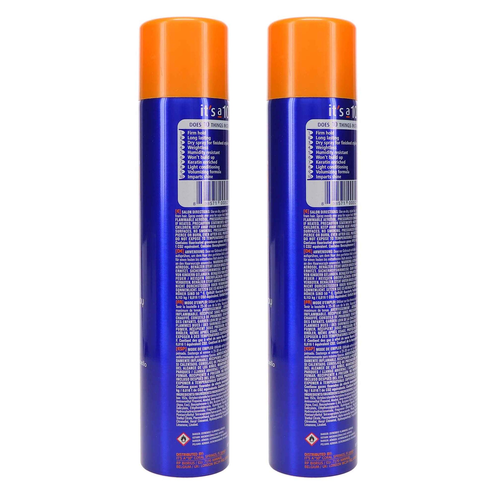 It's a 10 Miracle Super Hold Finishing Spray Plus Keratin, 10 oz (Pack of 2)
