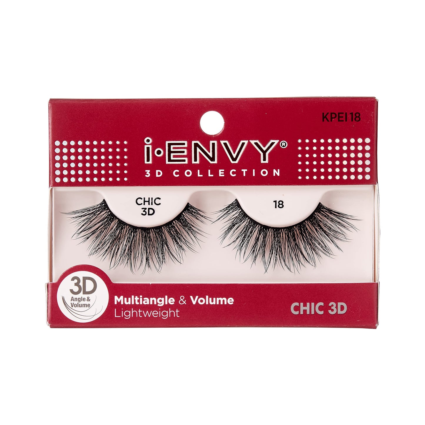 iENVY by KISS 3D Lash Chic Collection KPEI18 Voluminous Fluffy Multi-layer lashes