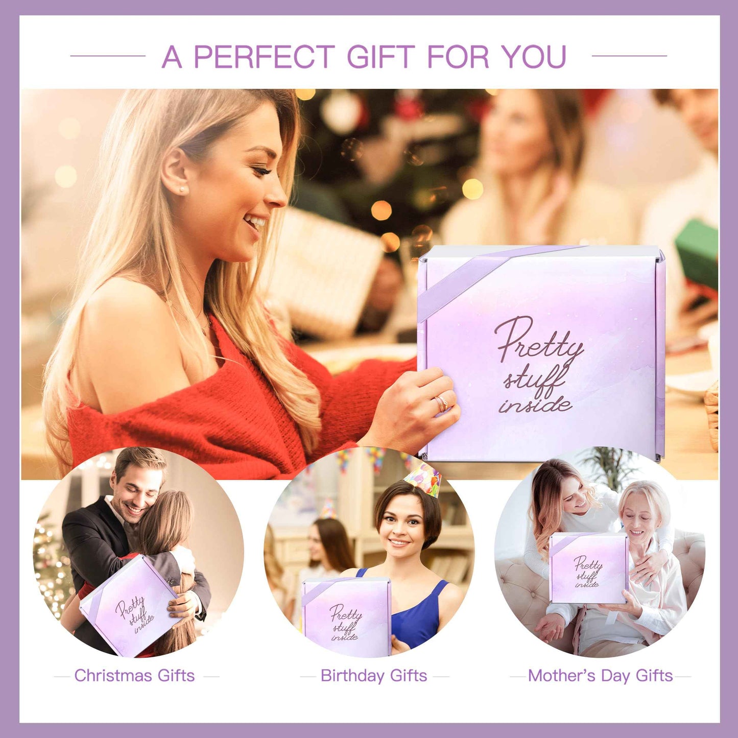 Gifts for Women Spa Gifts Baskets for Women Christmas Birthday Gifts Lavender Bath and Body Sets Mothers Day Gifts Relaxing Self Care Get Well Gift for Mom Her Girlfriends Sister Teacher Friends