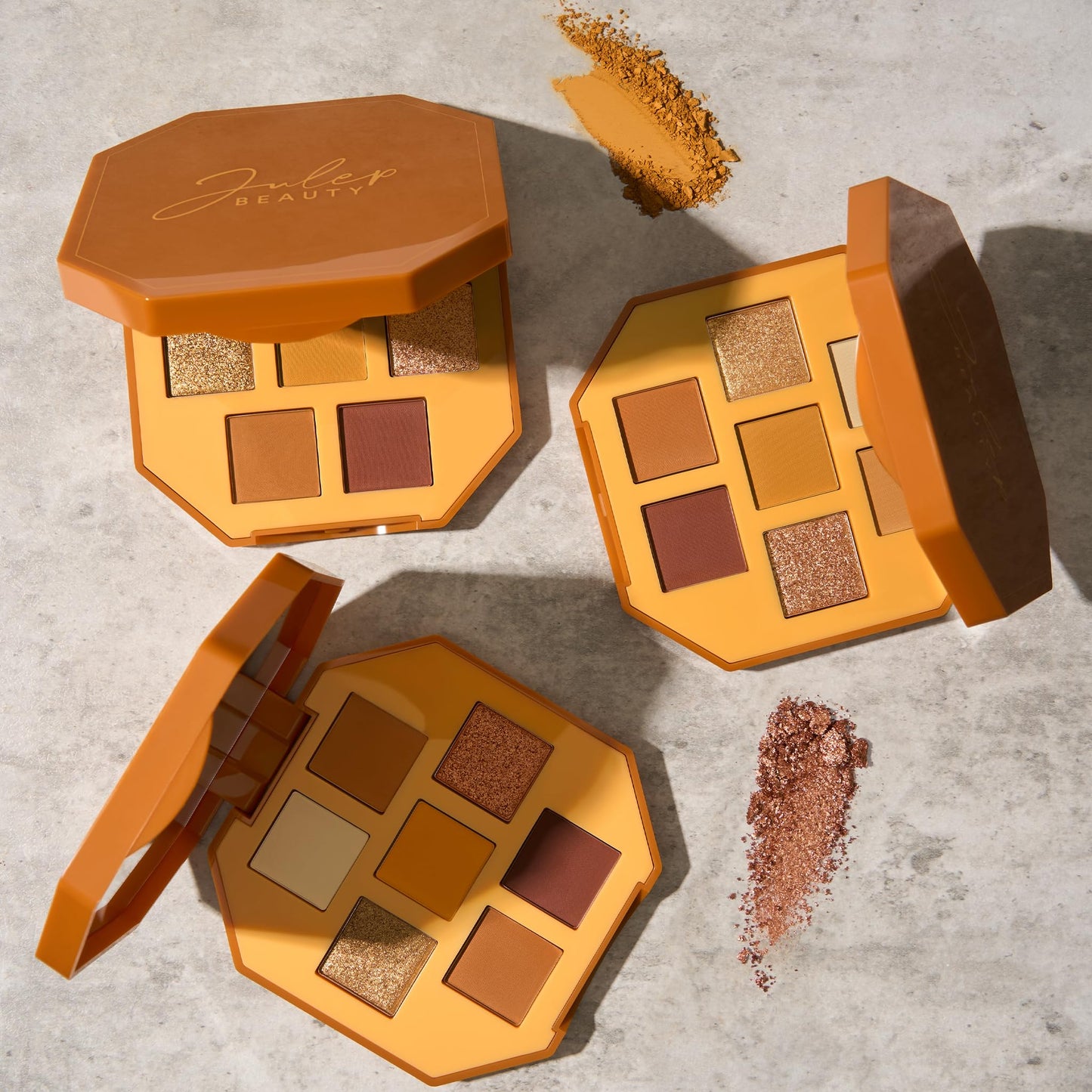 Julep Eyeshadow 101 Pro Powder Palette -Turmeric Latte - 7 Shade Matte & Shimmer Eyeshadows - Great for travel- Blendable & Buildable Eye Makeup Palette