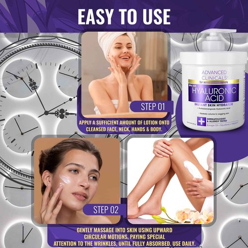 Advanced Clinicals Coconut Oil Moisturizing Cream + Hyaluronic Acid Hydrating Cream Set