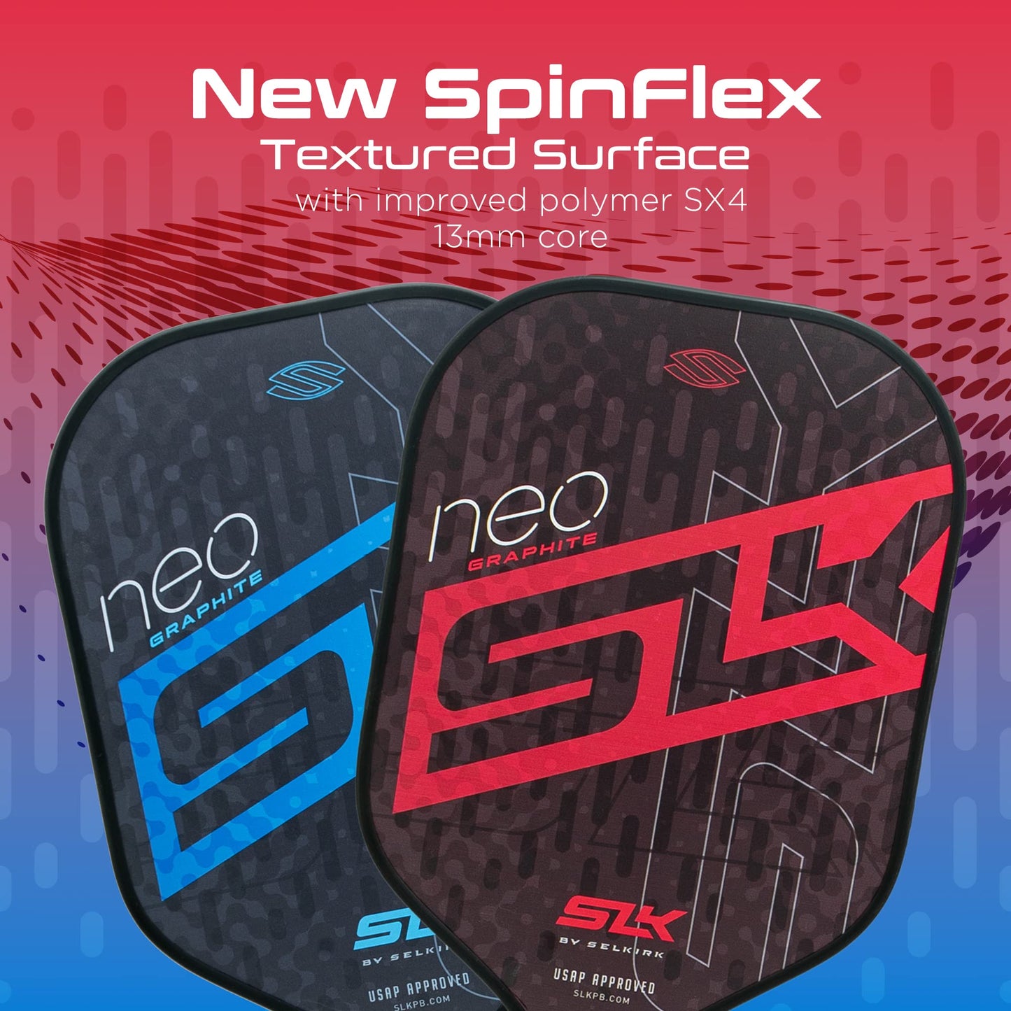 2024 SLK by Selkirk Pickleball Paddles | Featuring a Multilayer Fiberglass and Graphite Pickleball Paddle Face | SX3 Honeycomb Core | Pickleball Rackets Designed in The USA for Traction and Stability