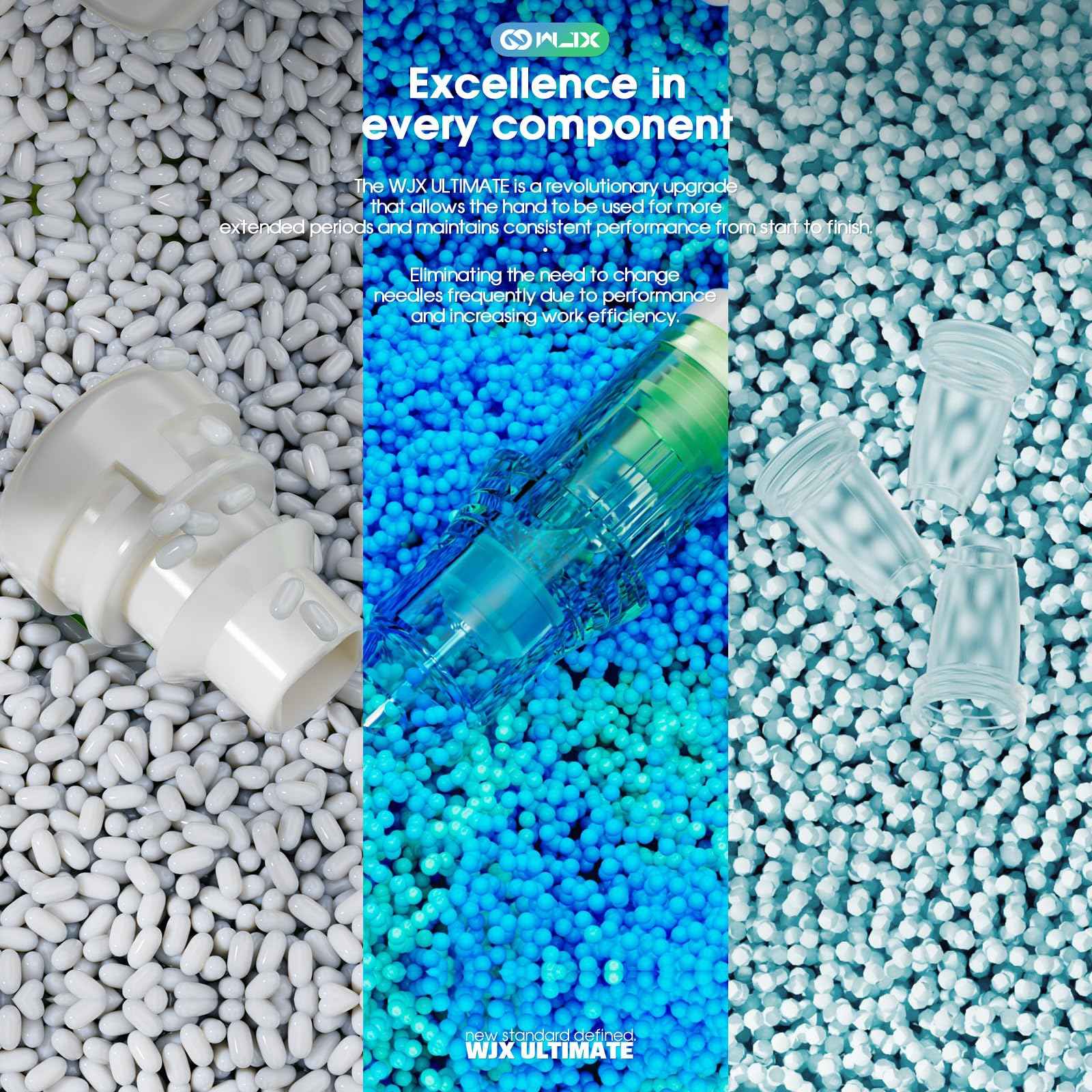 Wjx Ultimate Tattoo Needles Cartridge 1211M (20Pcs/Box) Premium Magnum Cartridges Needle Fast Shading Smooth Blending for Tattoo Artists