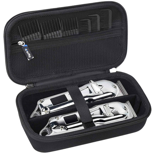 Hard Travel Case for Novah/Jack & Rose/Ufree Hair Clippers and Trimmers Set, Beard Trimmer Grooming Storage Holder for Hair Trimmers Set (Case Only) (Black)