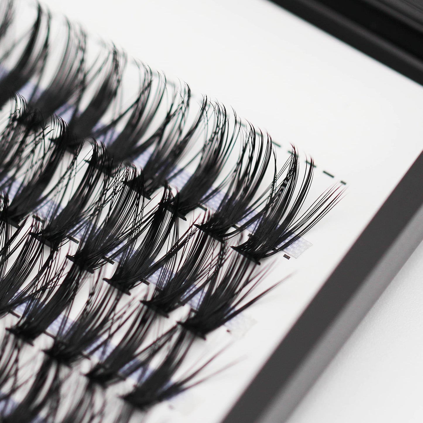 Bodermincer 10D/20D/30D/40D/50D/60D/80D 240 Clusters Lashes C/D Curl 10-12-14-16mm MIX/14-16-18-20mm MIX Fluffy Single Cluster False Lashes Premade Volume Fans (30D-12MM, D Curl)