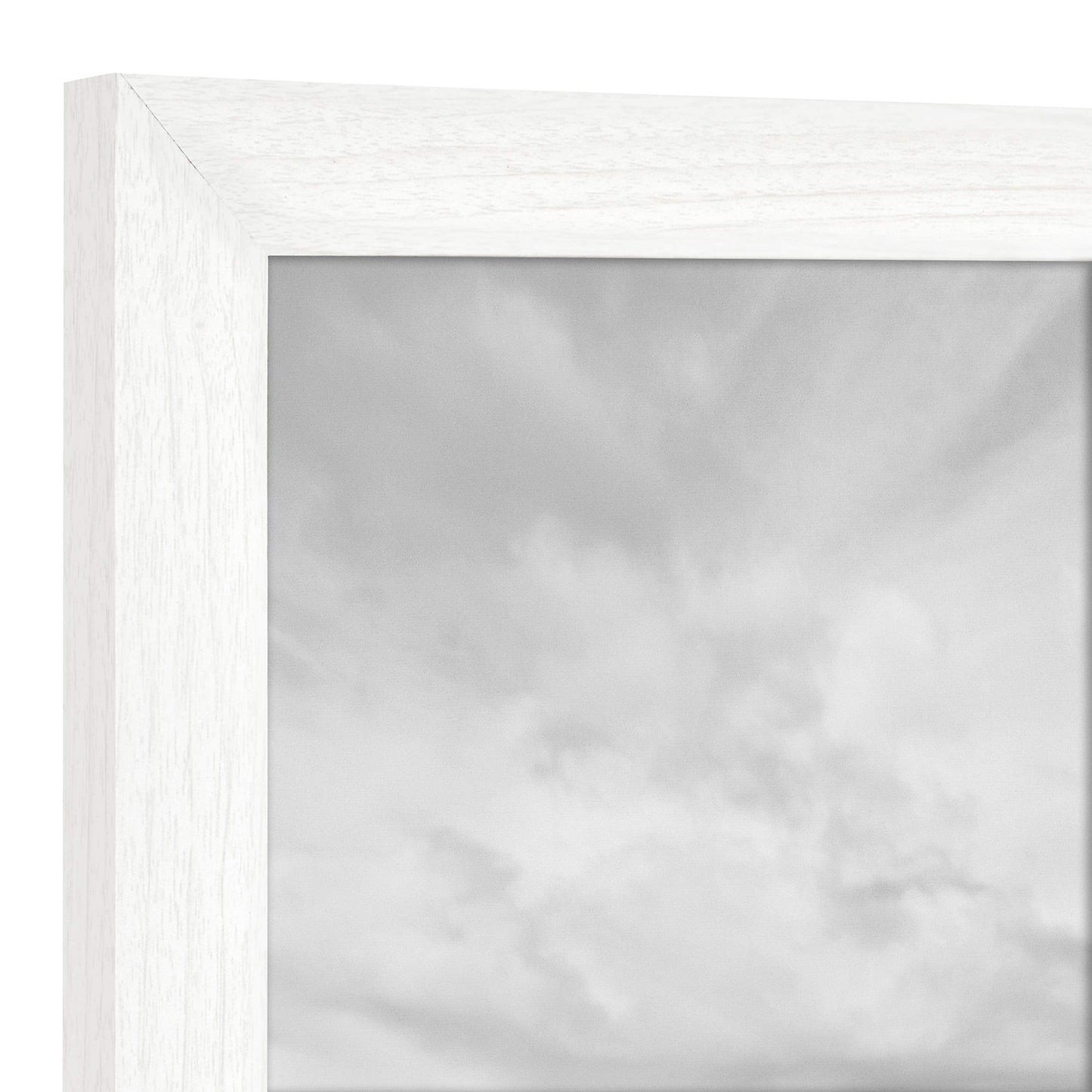 MCS Studio Gallery 8.5x11 Picture Frame White Woodgrain, Rectangle Photo Frame for Photos, Posters & Art Prints & Easel for Tapletop Display (1-Pack)