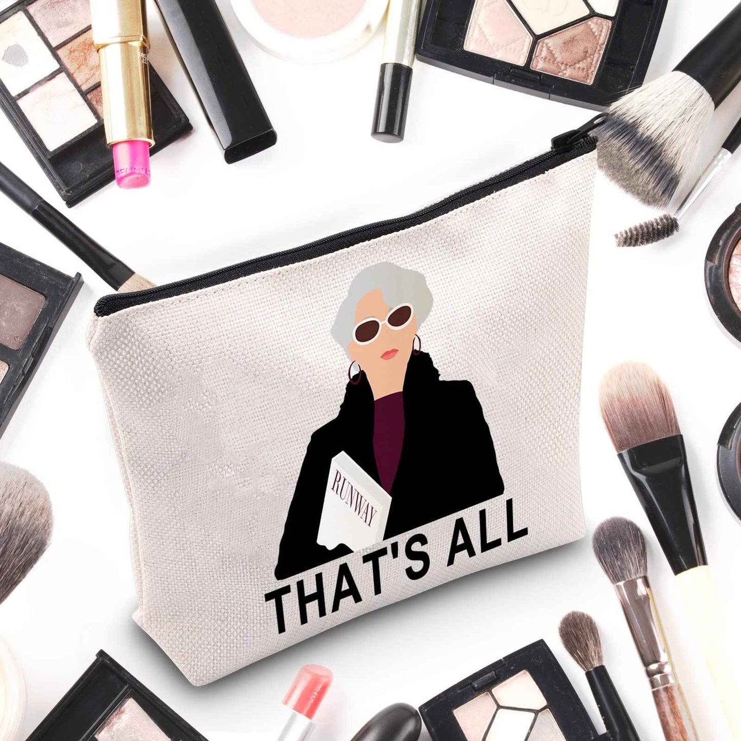 WZMPA Movie Fans Cosmetic Makeup Bag Movie Fans Gift That's All Makeup Zipper Pouch Bag For Women Girls(That's All)