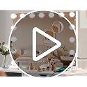 Moonee Hollywood Vanity Mirror with Lights - 23" x 18"