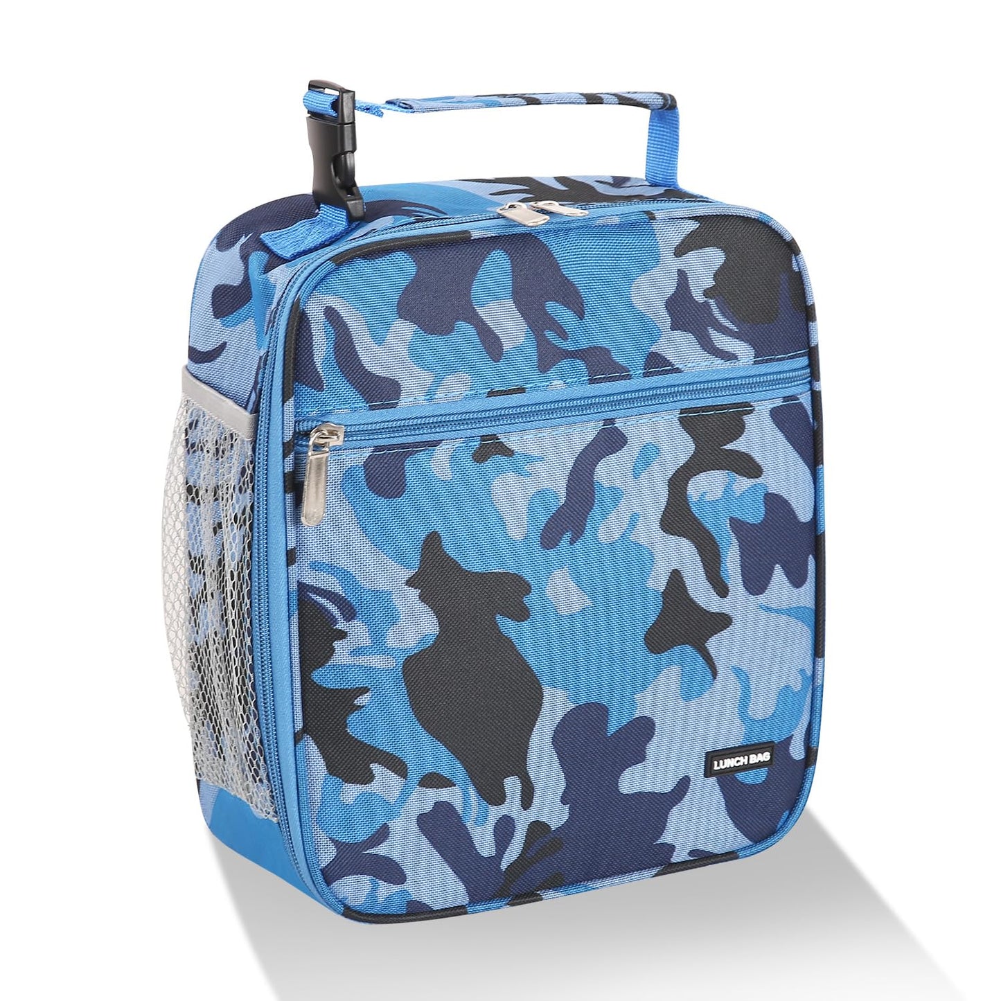 AYEANY Lunch box Lunch bag for men women Lunchbox Lunch bags Insulated Lunch bag Lunch box cooler (Blue camo)