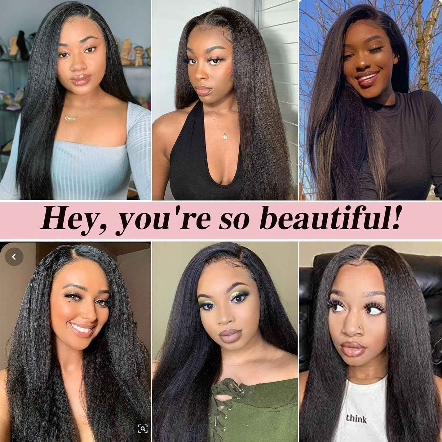 Condescension Human Hair Bundles 22 24 26 Inch Kinky Yaki Wave Human Hair Bundles Unprocessed Brazilian Virgin Quick Weave Hair for Black Women
