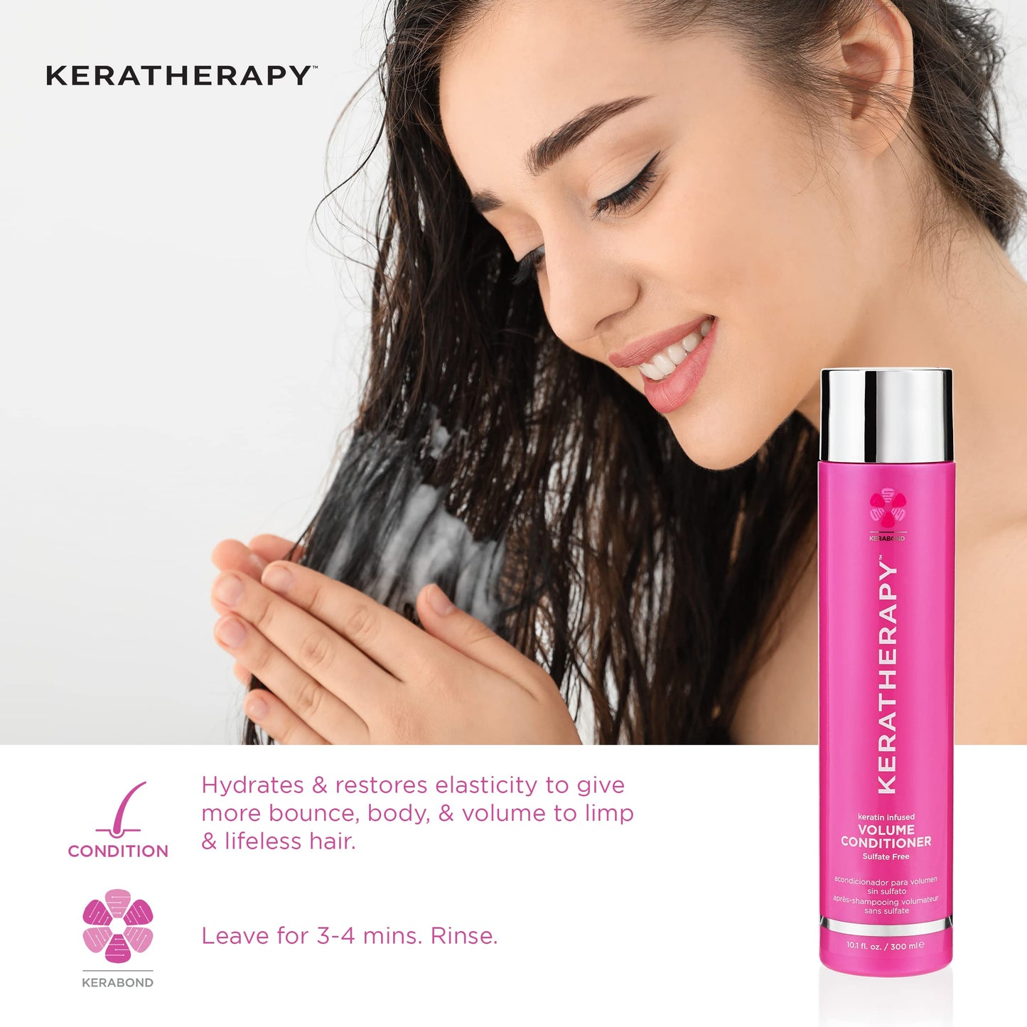 Keratherapy Keratin Infused Volume Root Boost and Volumizer Spray, 8.5 fl. oz., 251 ml - Root Booster for Hair Volume with Kerabond Technology, Hemp Seed Oil, Sea Kelp, & Hydrolyzed Silk