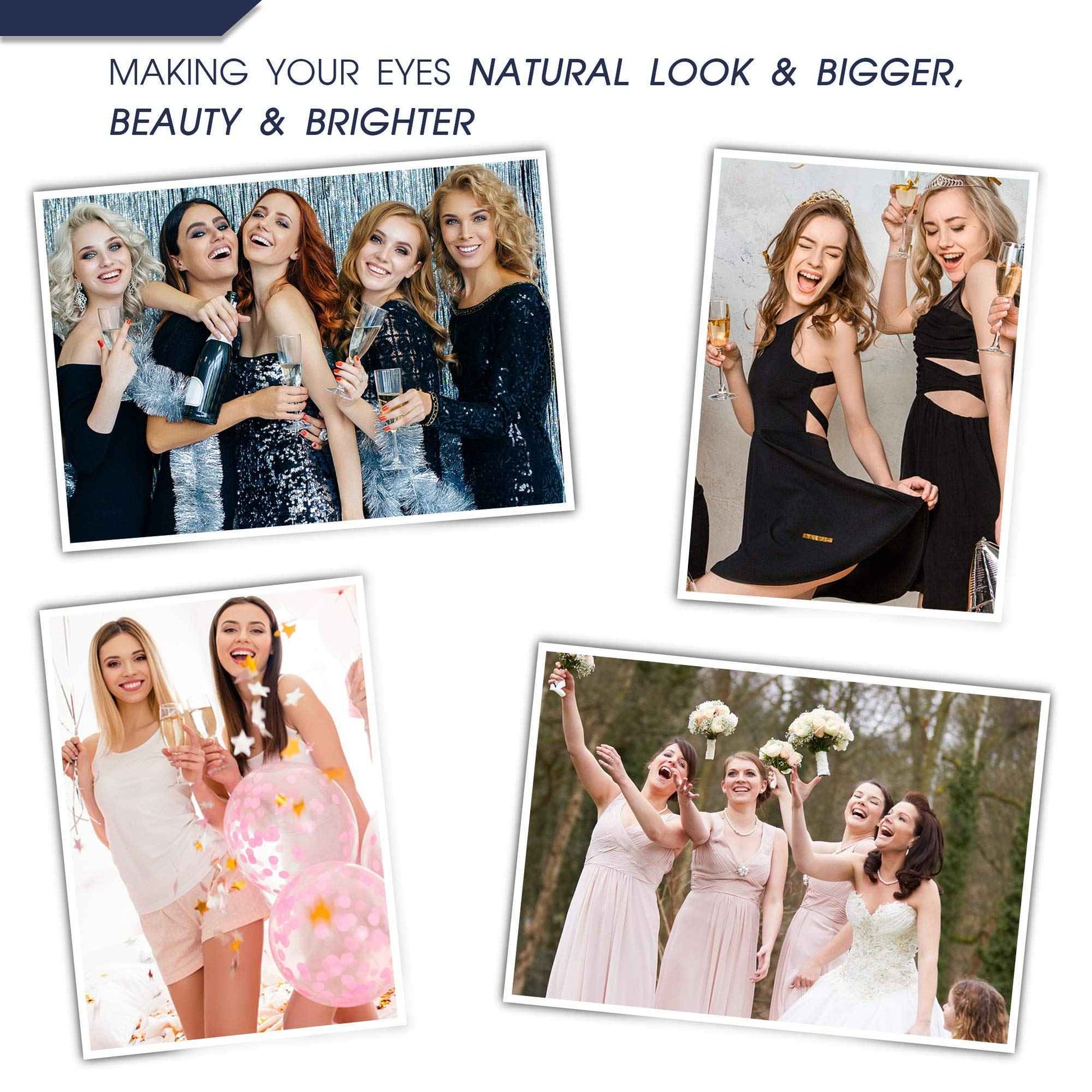 7C SevenCrown Magnetic Eyelashes with Eyeliner Kit - Magnetic Lashes Natural Looking,Upgraded Long Lasting,10 Pairs 3D Reusable 5 Magnet False Eyelashes with Applicator, Easy to Apply.