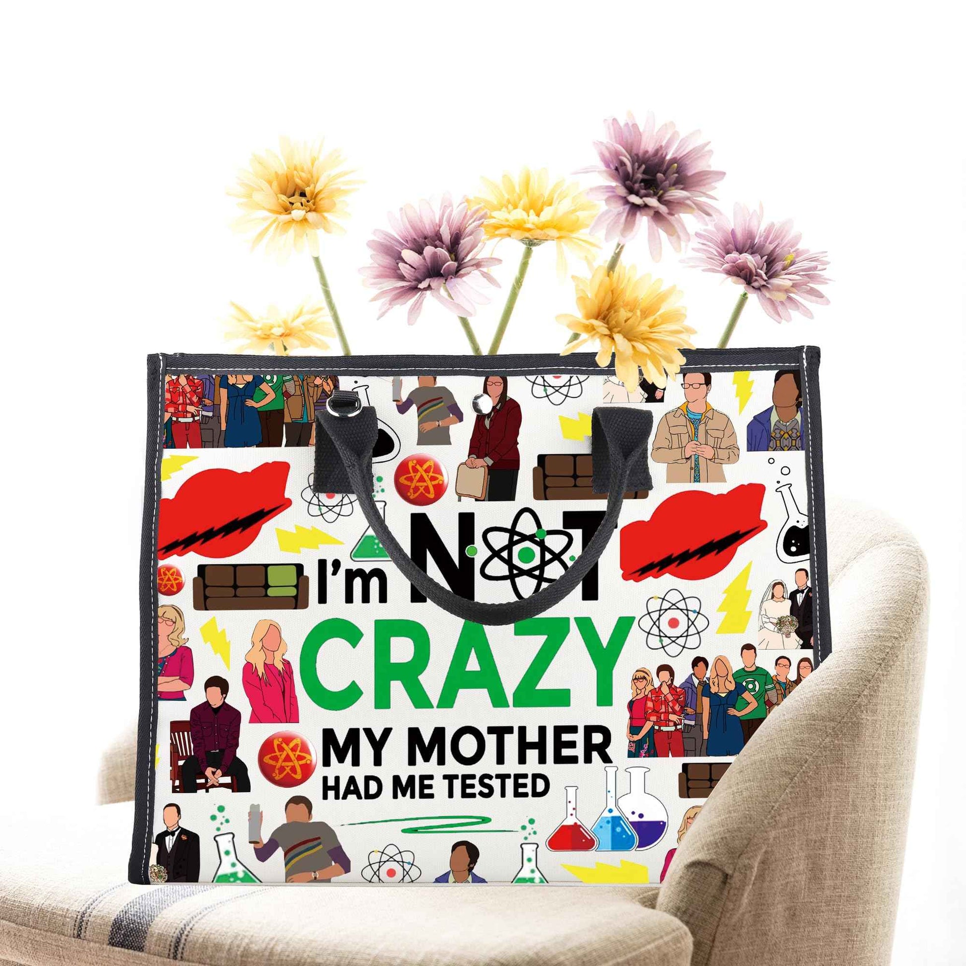 CMNIM Cosmetic Bag Fans Inspired Gift for TV Show Lover I'm Not Crazy My Mother Had Me Tested