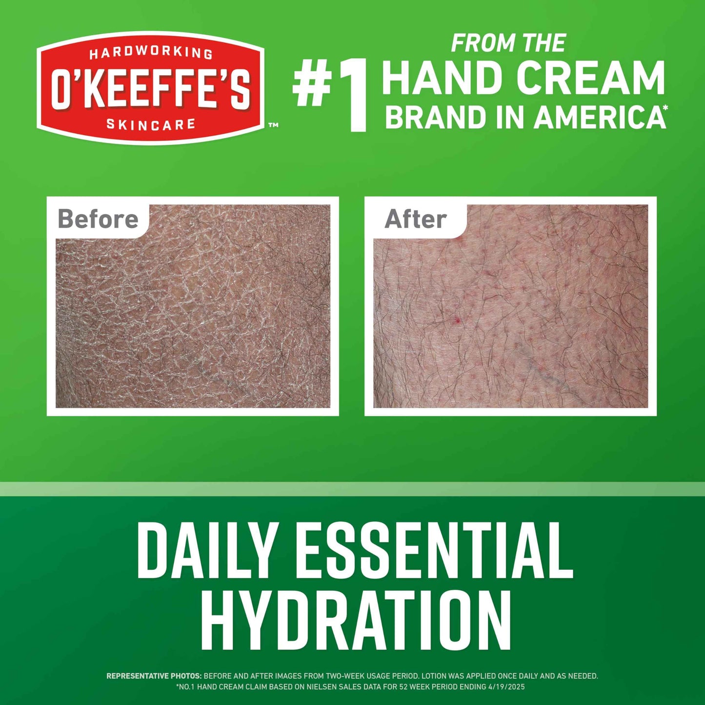 O'Keeffe's Hand and Body Lotion with Glycerin and Shea Butter - 12 oz Pump (1 Pack) - Daily Essential Hydration, Heals & Relieves Extremely Dry Skin