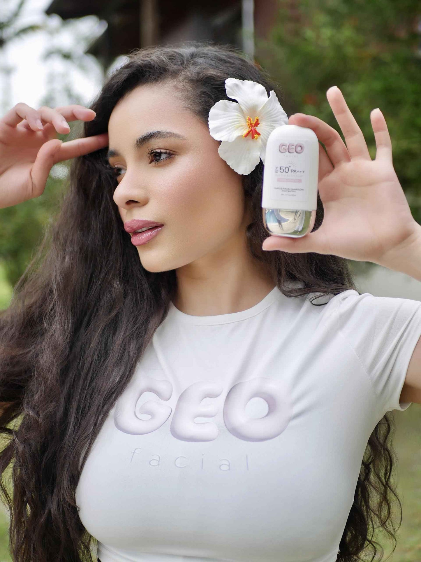 Geo Facial - Water Resistant Sunscreen, SPF 50+ Broad Spectrum, Sensitive Skin, Lightweight Non-Greasy, No white cast Formula, 1.7 fl oz