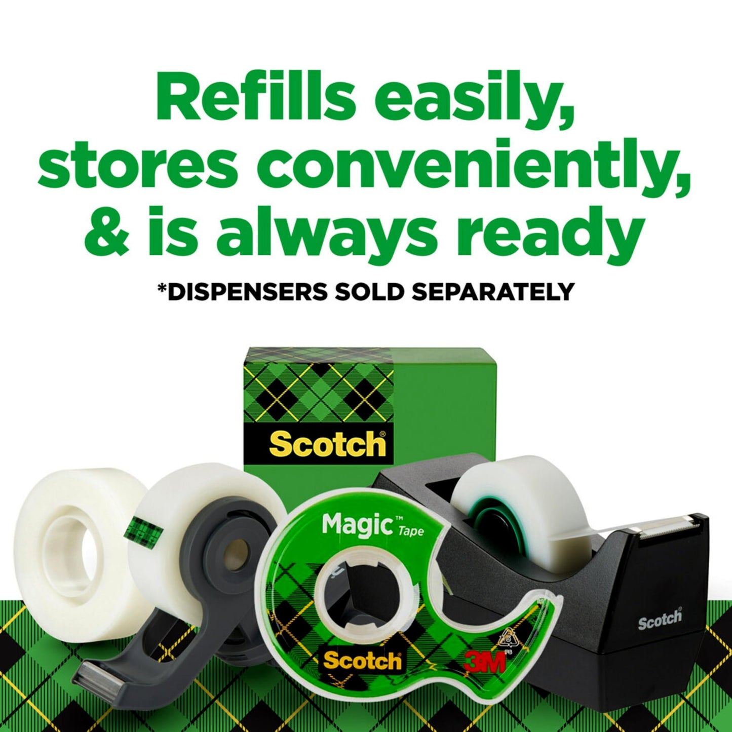 Scotch Magic Tape, Invisible, Home Office Supplies and Back to School Supplies for College and Classrooms, 18 Rolls